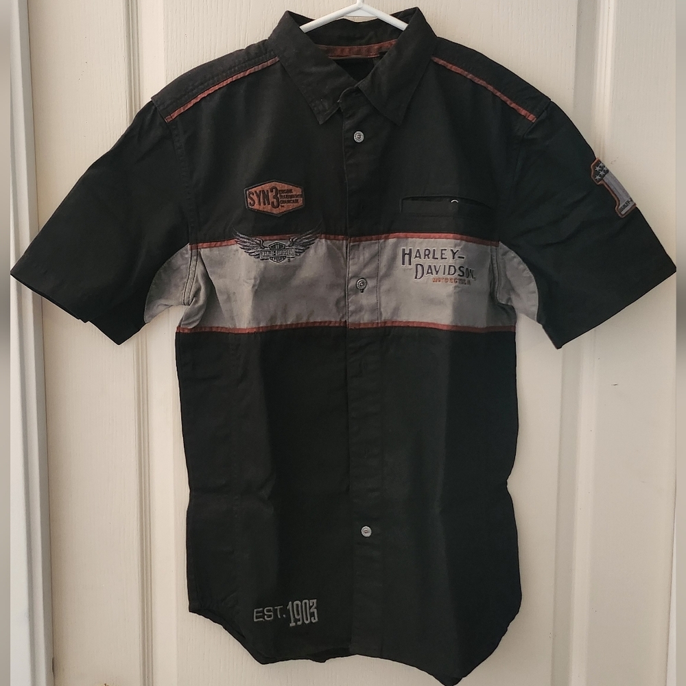 Harley Davidson button up shirt